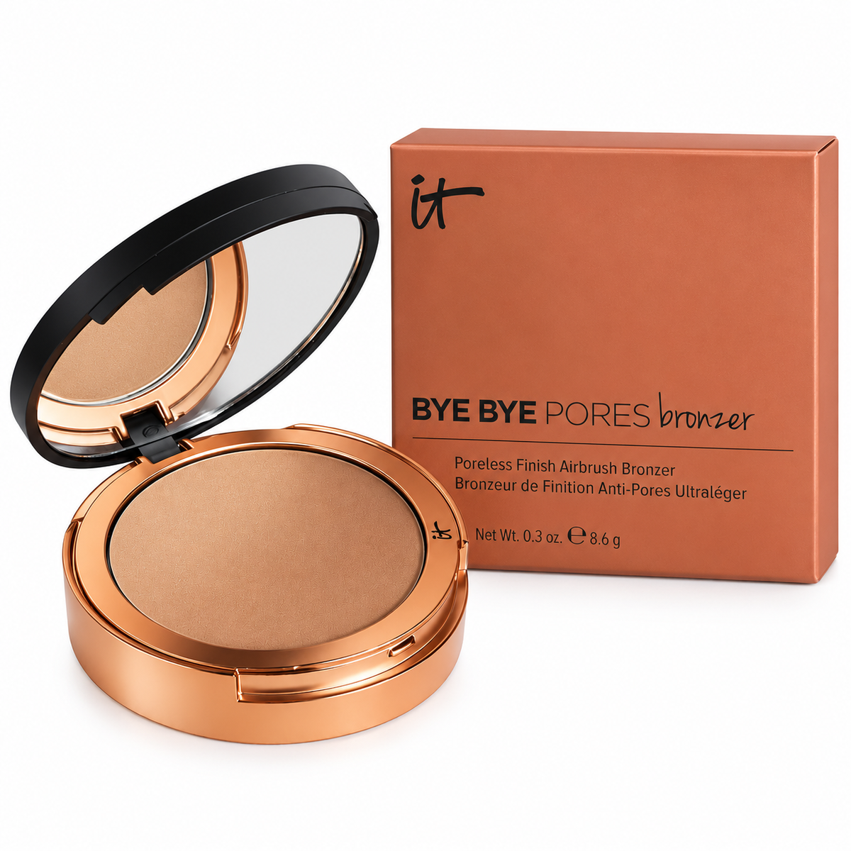 It Cosmetics Bye Bye Pores Bronzer Poreless Finish Airbrush Bronzer